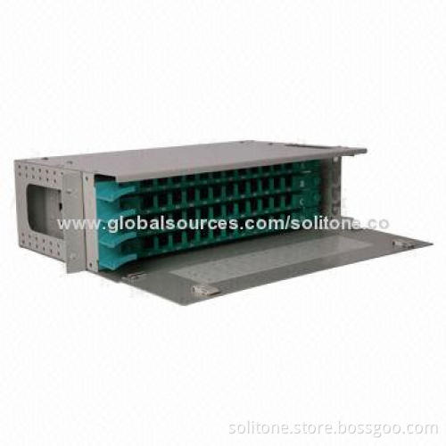 ODF Panel with 19-inch Standard Rack Mount, Suitable for Ribbon and Common Cables